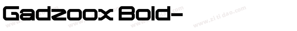 Gadzoox Bold字体转换